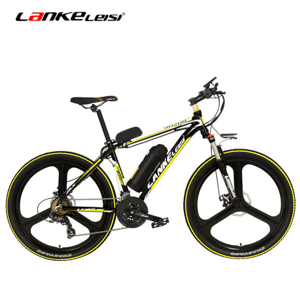 MX3.8 Elite 26 Inces 5 Grade Assist 48V 10Ah Strong Battery Electric Mountain Bike,with 3.5 Inches Big Bicycle Computer, 7 Speed