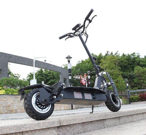 11inch electric scooter Front and rear dual motor drive off-road e-scooter 60V20AH lithium battery 2400w motor maximum 80