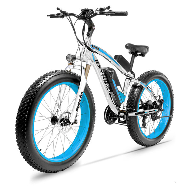 Cyrusher XF660 1000W 48 brushless motor electric bike 26 inch fat tire full suspension fork e bike with smart speedometer