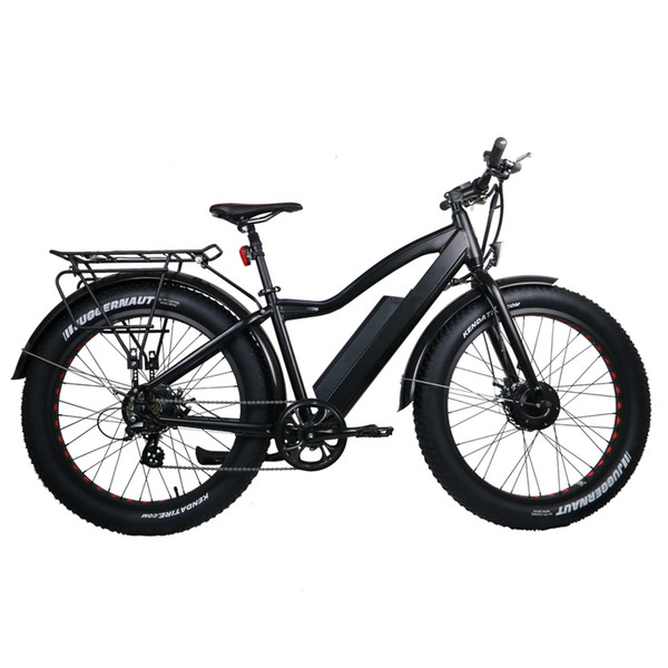 7speed Electric Fat Bike 36V 11AH Lithium Battery 2 Wheel Drive Electric bike Electric Mountain Bicycle Road Cycling US CA free shipping