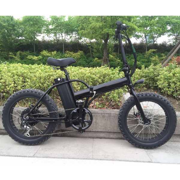 20 inch 48V10AH wide tire 500w electric folding bicycle