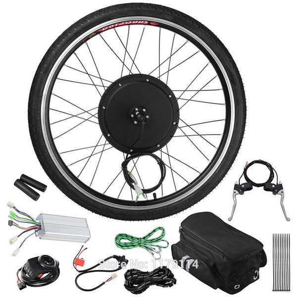 Free shipping 48v1000w FRONT Hub motor wheel kit , electric bike conversion kit for 20