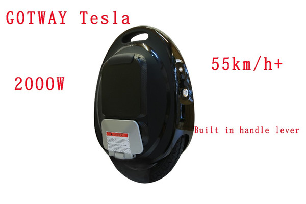 GotWay Tesla 16inch 84V High performance electric unicycle 2000W motor,max speed 50km/h+ battery 425/850/1020WH,life40-100km APP