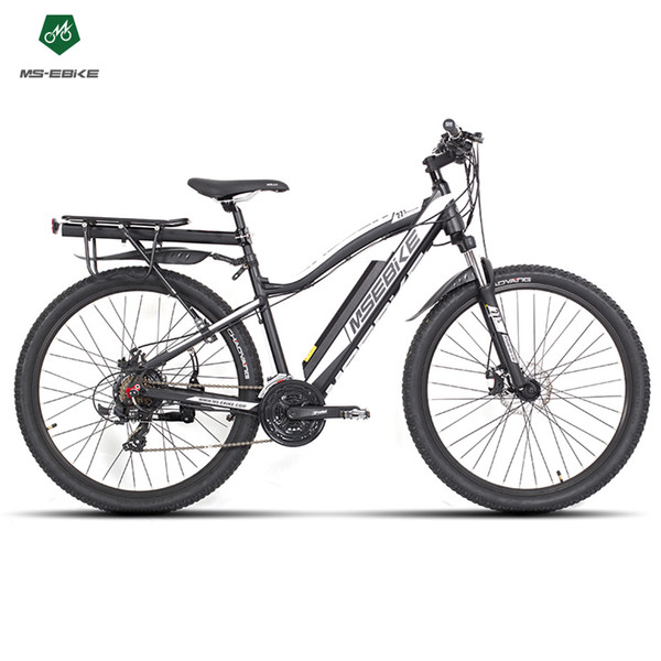 21 speeds, 27.5 Inches Electric Bicycle, 36V 8Ah Invisibility Battery, Suspension Fork,Both Disc Brake, E bike Mountain Bike