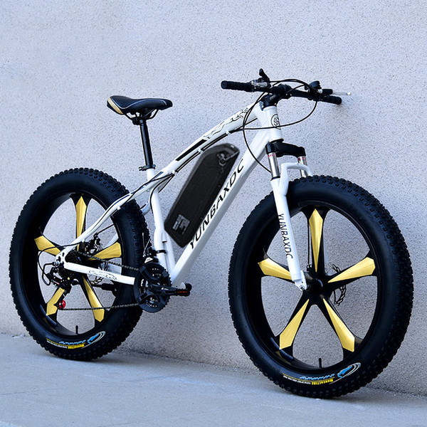 26inch snow electric mountain bicycle 48V lithium battery 750w motor fat ebike 4.0 tires high speed brushless electric bike