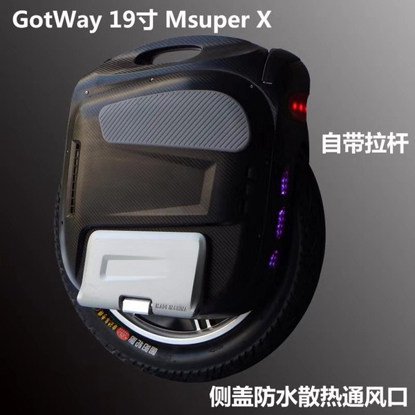 New Gotway Msuper X-S model 100V 1230WH,19inch High-performance electric unicycle, max speed is 65km/h 2000W motor