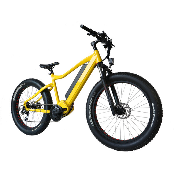 Drop shipping USA/CANADA 48V1000W electric fat tire bike with bafang BBSHD mid drive motor