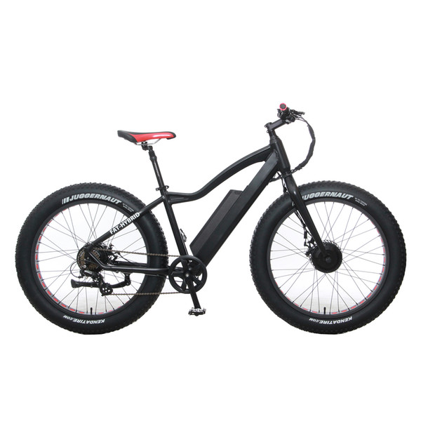 Powerful 26'' Electric Fat Bike, 20X4.0 Size Fat Tyre, ALLOY 6061 Frame, 250W+350W Dual Motor