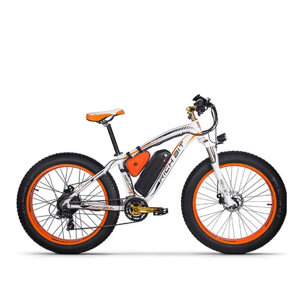 wholesale New RT-012 Plus Powerful Electric Bike 21 Speed 17AH 48V 1000W Fat Tire Ebike With Computer Speedometer electric Odomet