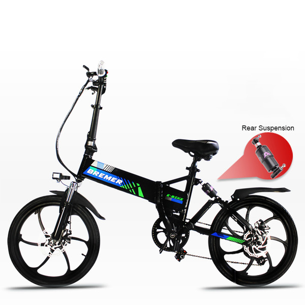 20 inch folding electric bicycle lithium battery bicycle mini adult Hidden battery ebike men and women 500W electric bike