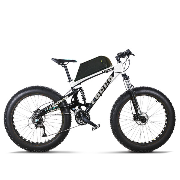 custom 26inch electric bicycle Soft tail full suspension off-road electric mountain 48V 1000w powerful motor fat e-bike MTB