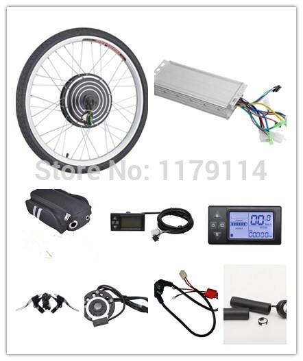 Free shipping LCD display 48v1000w e-bike FRONT kit , electric bike conversion kit,e-bike kit for 20