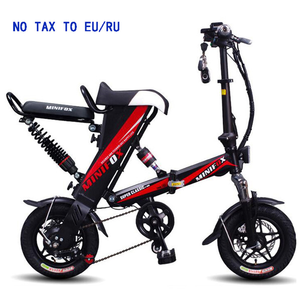 2018 MINI e-bike Folding Electric Bike 48V12A Lithium Battery 350W Electric Bicycle Scooter bike FREE shipping NO TAX TO USA