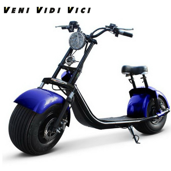 Venividivici 60v12A Fat tire Harley electric Motor car shock lithium battery scooter steering lights before the damping