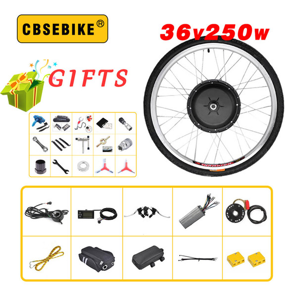 Factory Direct OEM High Speed Torque ebike Kit 36v250w Front Wheel Hub Motor 36 Volt LCD Ebike Conversion Kits