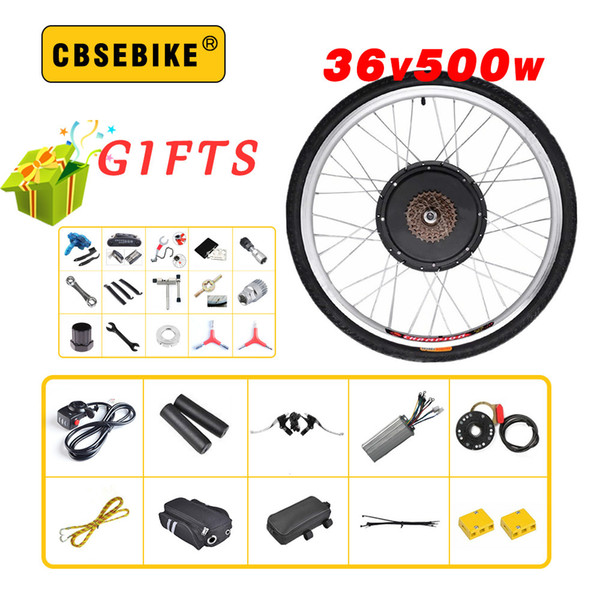 Bicycle Conversion Kit high speed rear motor 36v500w Electric bike conversion kit for 20