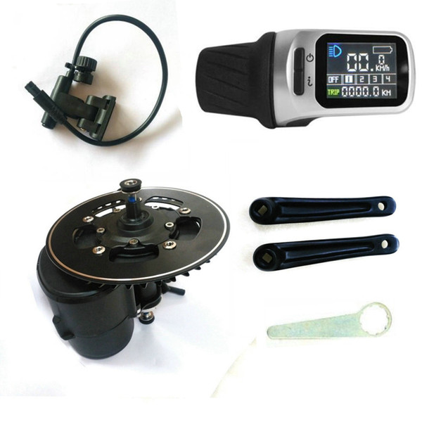 TSDZ2 Mid Central Motor Conversion ebike Kit Torque Sensor 36V 350W 42T Chainwheel Electric Bicycle VLCD5&XH18 LCD DISPLAY