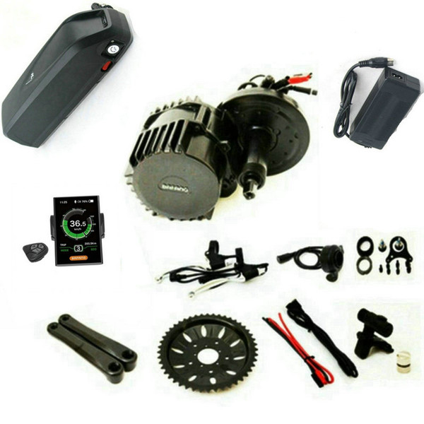 Bafang 8fun BBSHD Mid Drive Kit Motor, 48V 1000W DIY Trike Ebike Kits Extra Connectors For Gear sensor&Light With Hailong Battery