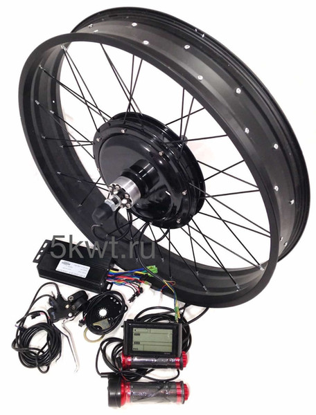 wholesale 26*4.0inch tires Electric Snow bike wheels 48V 1000W fat bike motors 190mm bicycle Electric wheels with battery