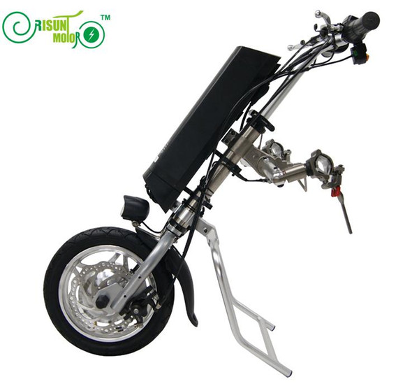 Free Shipping 36V 250W Electric Handcycle Folding Wheelchair Attachment Handbike DIY Conversion Kits 36V 9AH Li-ion Battery