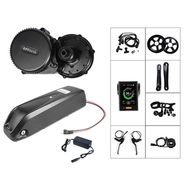 Bafang BBS02 BBS02B 48V 750W Mid Drive Motor Electric Bicycle Conversion Kit 48V 17.5Ah Bike Battery Samsung Cell