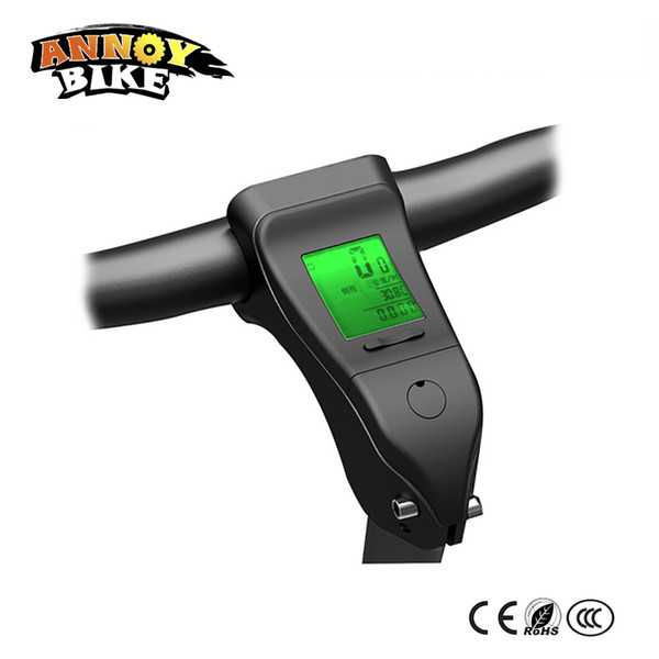 English Waterproof Auto Bike Computer Light Mode Wired Bicycle Accessories Computer Speedometer LCD Backlight Bicycle Stem