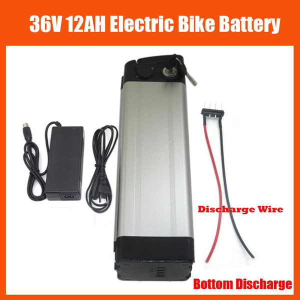 36V 12AH battery 500W 36V 12AH Electric Bike battery Pack with 42V 2A charger and 15A BMS Bottom Discharge