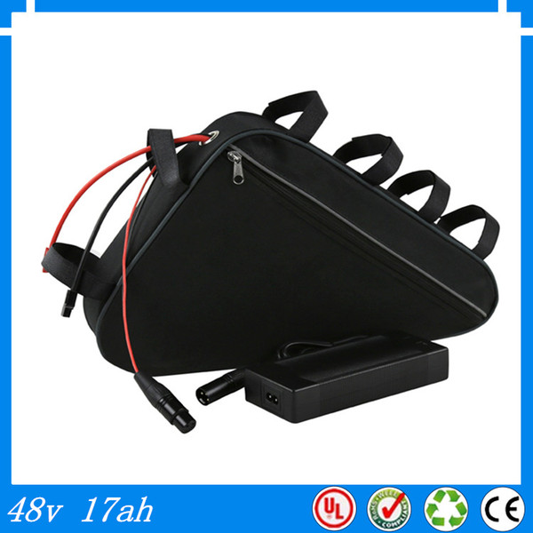 Powerful triangle 36v 500w electric mountain bike battery 36v 20ah li-ion battery pack