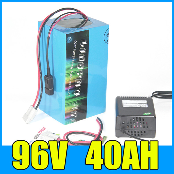 96V Electric Scooter 20Ah Lithium ion battery pack 96v 4000W Electric Bicycle lithium Battery with BMS Charger