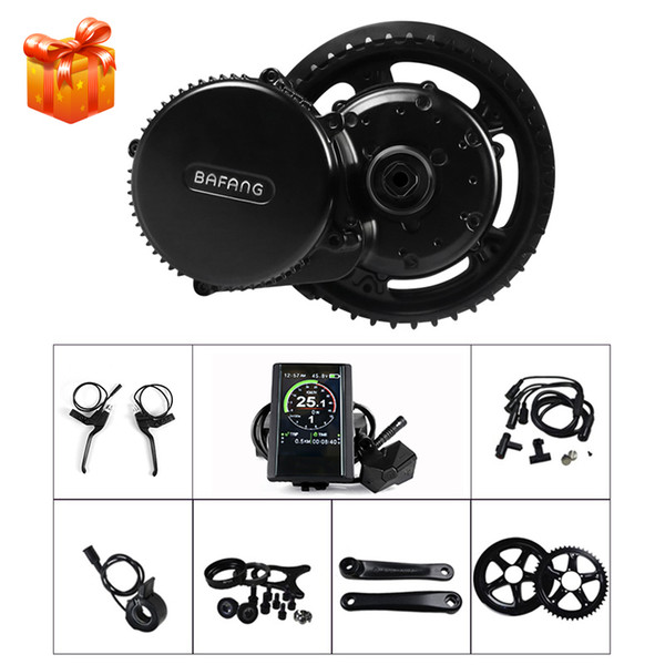 Bafang 36V 250W Mid Crank Motor Kits With Display BBS01B DIY Electric Bicycle E-Bike Conversion Device 44T 46T 48T 52T IP65