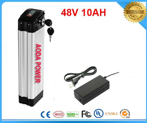 Electric Bike Battery 48v 10ah Lithium ion Battery Pack with BMS ,54.6V 2A charger