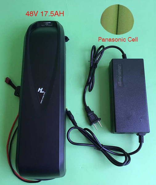 2019 48V 17.5ah Lithium Battery Panasonic Cell 1000W Hailong with Charger and BMS Free Shipping