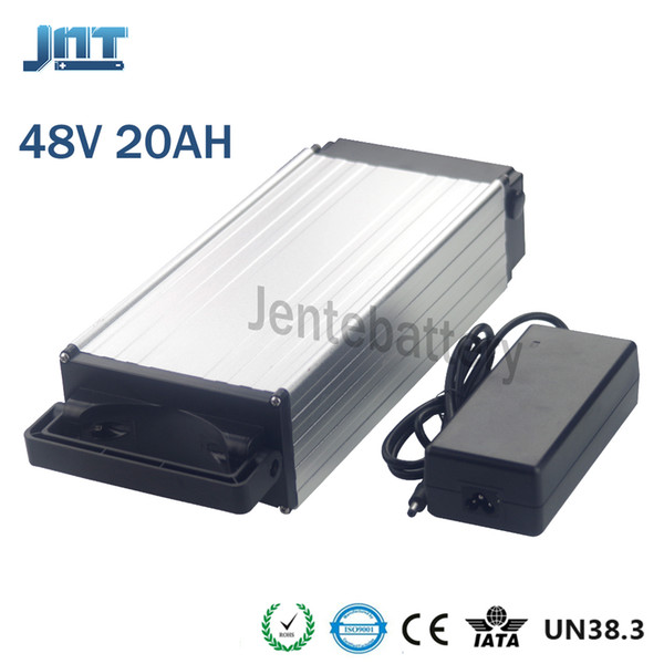 electric bike battery 48v 20ah lithium Rear rack aluminum alloy 48v e-bike battery 1000w 54.6V lithium ion battery pack