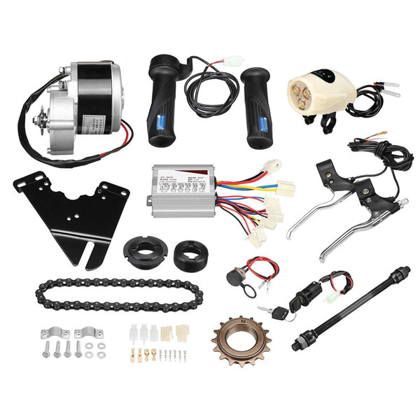 36V 250W Electric Bike Conversion Scooter Motor Controller Kit For 22-28inch Ordinary Bike