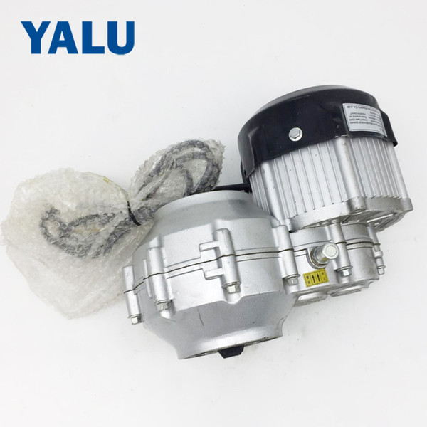 YALU 350W 48V Electric Bicycle Vehicle Track Based Cart Engine Brushless BM1418HQF BLDC Differential Gear Motor for Ebike Kit