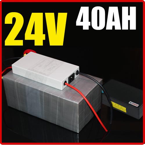 24V 40AH Lithium Battery ,with 1000W BMS Chargrer , RC Solar energy E-bike Electric Bicycle Scooter 29.4V battery