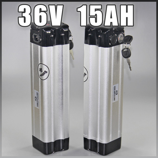 36v Silver fish electric bike battery 36V 15AH lithium ion battery