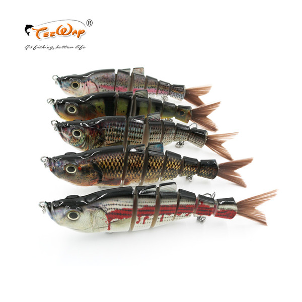 18cm 70g 6-segement Isca Artificial Pike Lure Muskie Fishing Lures Swimbait Crankbait Hard Bait Fishing Accessory FL6-J02