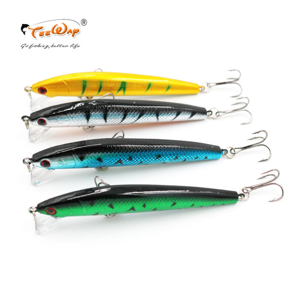 TEEWAY Best Quality Fishing Wobbler 9g/10cm Suspend Minnow Pike Bass Fishing Lures With 6# Owner Hook peche isca artificial