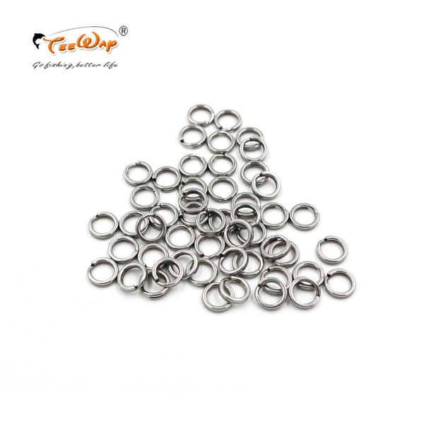 200 pcs Lure Ring Stainless Steel Split Rings for Blank Lures Crankbait Hard Bait Fishing Ring Bass Walleye Fishing UPR1cm