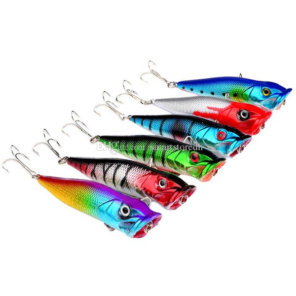 6Pcs Fishing Lures Crank Lure Bait Crankbait Tackle 4# Hooks 8cm 12.7G F00370 SPDH