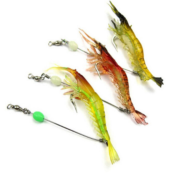 3pcs Mixed Color Spinner Fishing Lures Bass CrankBait Crank Bait Shrimp Hook F00135 SPDH