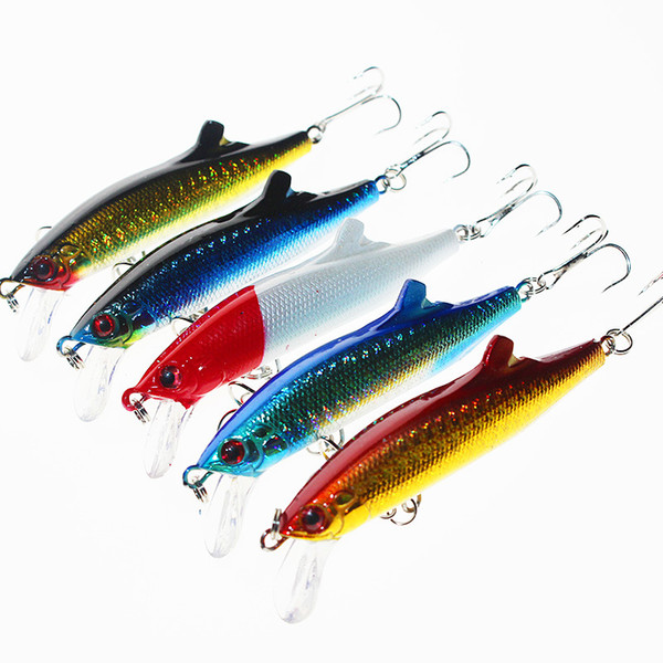 5Pcs Plastic Fishing Lures Bass CrankBait Crank Bait Tackle 9CM Kook 6# F00527