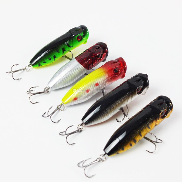 5Pcs Lot Topwater Popper Minnow Fishing Lures Bait Crankbait Tackle 7CM F00324 SPDH