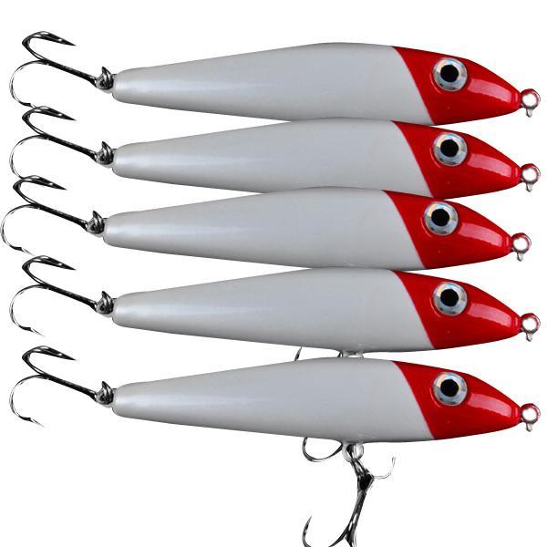 Lot 5pcs Plastic Pencil Fishing Lure Bass Crank Bait Crankbait 9.5CM/12.6G F00249 SPDH