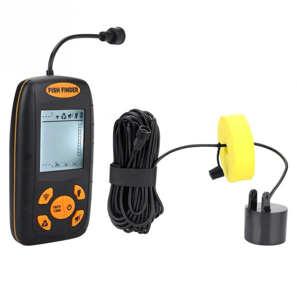 High Sonar Frequency Fish Finder Fish Detector LCD Display Fishing Sensor Underwater Transducer 0.6-100m Pesca Fishing Tools