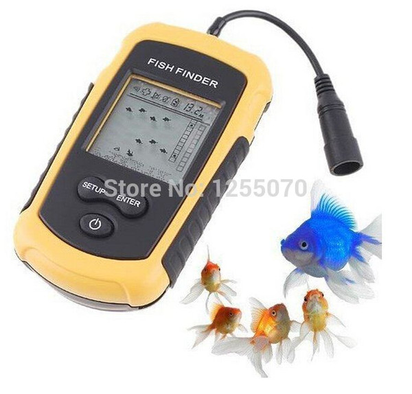 Portable Fish Finder Depth Sonar Sounder Alarm Transducer Fishfinder 100m order<$18no track