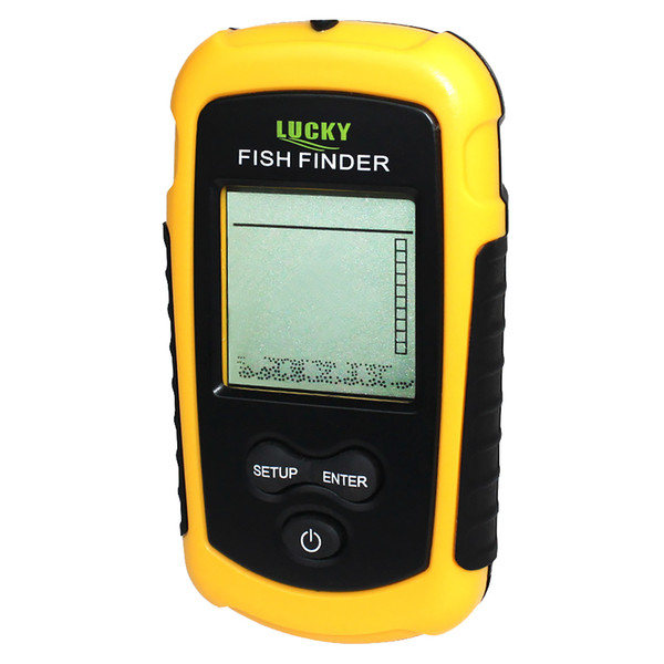 LUCKY FF1108 - 1 Fish Finder 100 M Portable Sonar Sensor Transducer Detector For Fishing 45 Degree 200kHz Fishfinder