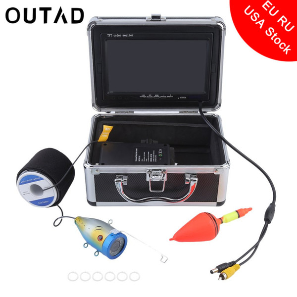 OUTAD Professional Underwater Video Fish Finder 1000TVL Light Controllable Lake Under Water Fishing Camera Kit Free Shipping