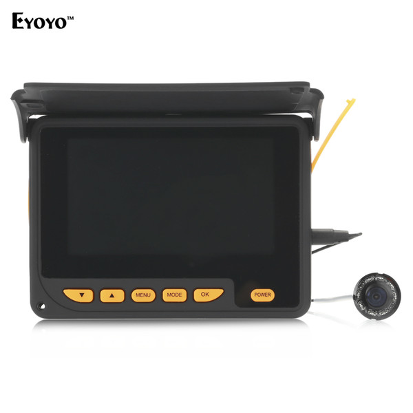 EYOYO HD 1000TVL Underwater Ice Fishing Camera Video Fish Finder 4.3 inch LCD 8pcs IR LED 150 Degree Angle